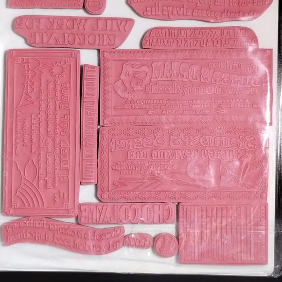 EZ Mount Stamp N Stor Chocolate Wrappers FSP108 Dream Products FSP60 Unmounted - Picture 10 of 10